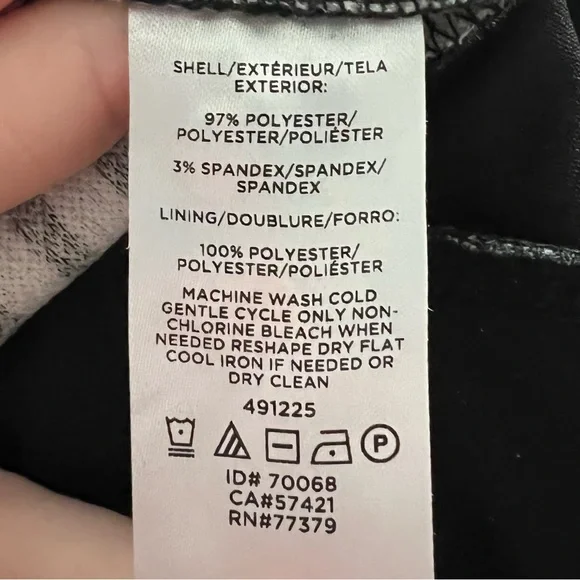 Ann Taylor Black & White Striped Tie Waist Wide Leg Cropped Jumpsuit | Size S - Picture 8 of 9